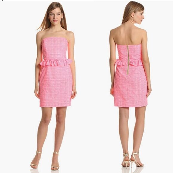 Lilly Pulitzer Fiesta Gingham Dress 2 - Picture 1 of 8